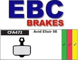 EBC Polska Sp. Z O.O Klocki hamulcowe rowerowe EBC (organiczne wyczynowe) AVID ELIXIR uniwersalny