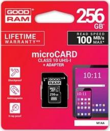Karta GoodRam MicroSDXC 256 GB Class 10 UHS-I/U1  (M1AA-2560R12)