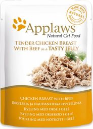  Applaws Applaws Natural Cat Food kurczak z wołowiną w galarecie - saszetki 70g uniwersalny