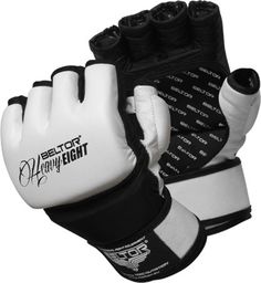 Beltor Beltor rękawice MMA Eight biało-czarne XL