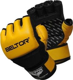 Beltor Beltor rękawice MMA One żółto-czarne XL