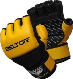 Beltor Beltor rękawice MMA One M żółto-czarne M
