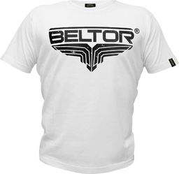  Beltor Koszulka męska Fight brand Classic biała r. XL