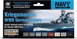 Vallejo Kriegsmmarine WWII German Colors zestaw farb Vallejo 71.611 uniwersalny