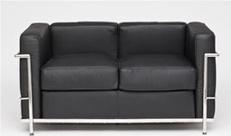 D2 Design Sofa dwuosobowa Kubik inspirowana LC2 uniwersalny