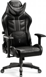 Fotel Diablo Chairs X-Ray 2.0 King Size, Czarno-szary, XL