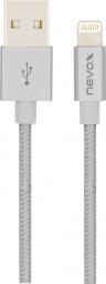 Kabel USB Nevox USB-A - Lightning 1 m Szary (1528)