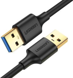 Kabel USB Ugreen USB-A - USB-A 2 m Czarny (10371)