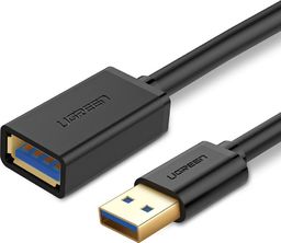 Kabel USB Ugreen USB-A - USB-A 0.5 m Czarny (30125)