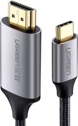 Kabel USB Ugreen USB-C - HDMI 1.5 m Srebrny (50570)