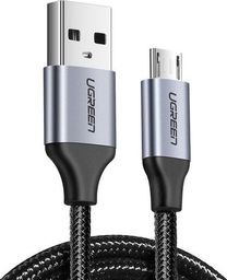 Kabel USB Ugreen USB-A - microUSB 1 m Szary (60146)