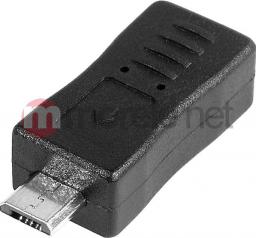 Adapter USB Tracer Micro USB-Mini USB Czarny (TRAKBK43611)