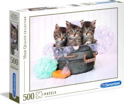  Clementoni Puzzle 500 elementów High Quality Kittens and Soap