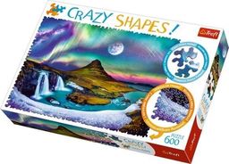  Trefl Puzzle 600 elementów Crazy Shapes - Zorza nad Islandią