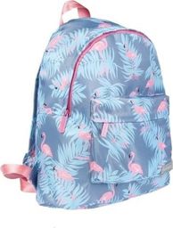  Starpak Plecak szkolny flamingi niebieski
