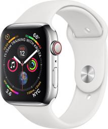 Smartwatch Apple Watch 4 GPS + Cellular 40mm Stainless Steel Biały  (MTVJ2WB/A)