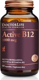 Doctor Life DOCTOR LIFE_Active B12 aktywna witamina B12 1000mcg metylokobalamina aktywna witamina B12 suplement diety 60 kapsułek