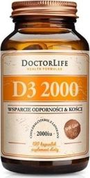  Doctor Life DOCTOR LIFE_D3 2000 cholekalcyferol z lanoliny 2000iu suplement diety 120 kapsułek