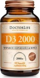 Doctor Life DOCTOR LIFE_D3 2000 cholekalcyferol z lanoliny 2000iu suplement diety 120 kapsułek