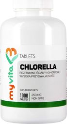  MYVITA MYVITA_Chlorella 250mg suplement diety 1000 tabletek