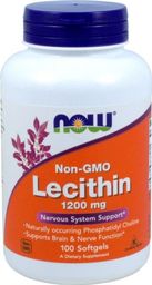  NOW NOW_Lecithin 1200mg lecytyna suplement diety 100 kapsułek