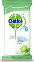  Dettol DETTOL_Antybakteryjne i drożdżakobójcze chusteczki do mycia i dezynfekcji powierzchni Limonka Mięta 36szt