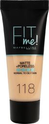  Maybelline  Fit Me Matte+ Poreless matujący poklad do twarzy 118 30ml
