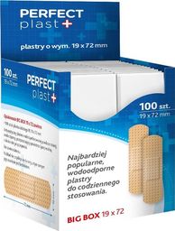 Perfect Plast PERFECT PLAST_Wodoodporne plastry do codziennego stosowania 19x72 Big Box 100szt.