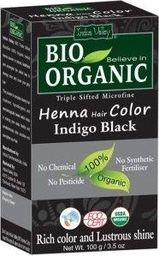  Indus Valley Bio Organic henna do włosów Czerń 100g