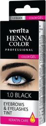  Venita Henna Color Gel żelowa farba do brwi i rzęs 1.0 Black
