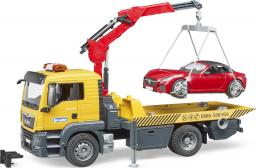  Bruder MAN TGS Pomoc drogowa z autem Roadster czerwonym i modułem (03750)