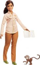 Lalka Barbie Mattel National Geographic - Ekolożka z małpką i notatnikiem (GDM44/GDM48)
