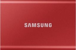 Dysk zewnętrzny SSD Samsung T7 2TB Czerwony (MU-PC2T0R/WW)