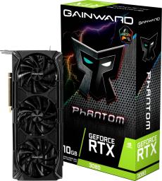 Karta graficzna Gainward GeForce RTX 3080 Phantom+ 10GB GDDR6X (471056224-2881)