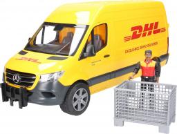 Bruder MB Sprinter DHL z figurką kuriera i z akcesoriami (02671)