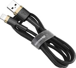 Kabel USB Baseus USB-A - Lightning 2 m Czarno-złoty (CALKLF-CV1)