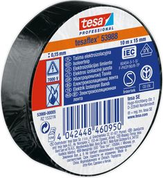  Tesa Taśma elektroizolacyjna 5000V PVC 10m 15mm czarna 53988-00005-00