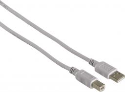 Kabel USB Hama USB-A - USB-B 1.5 m Biały (34694)
