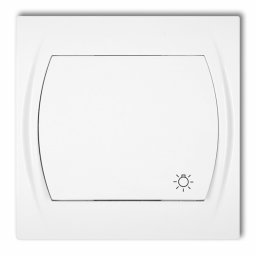  Karlik Logo przycisk światło biały (LWP-5)