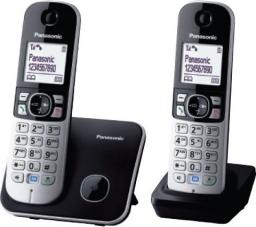 Telefon stacjonarny Panasonic KX-TG6812PDB Czarno-srebrny 