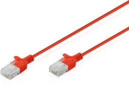 Digitus Patchcord Slim Cat.6 U/UTP LSZH 0.3m czerwony (DK-1618-003S-R)