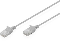 Digitus Patchcord Slim Cat.6 U/UTP LSZH 1m szary (DK-1618-010S)