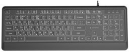 Klawiatura Gembird Slim Multimedia USB Cyrillic Czarny (KB-UML-04-CYRL)