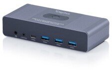 Konsola KVM Digitus DIGITUS KVM Switch 2x2 HDMI 4K 60Hz 3x USB3.0 1x USB C Core Line