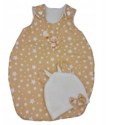 SwaddleMe Śpiworek z czapeczką beż