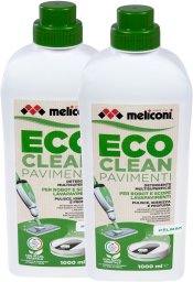 Meliconi Eco* płyn do mycia podłóg do robotów sprzątających i odkurzaczy mopujących koncentrat 1000 ml 2 szt.