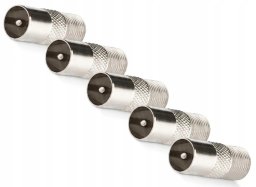 Import Zestaw 5x Złącze Wtyk RF Męski 6,8mm CONOTECH NS-123 Cynk Antenowy