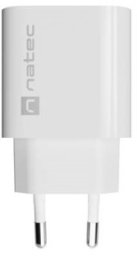 Ładowarka Natec ŁADOWARKA SIECIOWA NATEC RIBERA 1X USB-A 18W BIAŁA