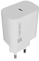 Ładowarka Natec ŁADOWARKA SIECIOWA NATEC RIBERA 1X USB-C 20W BIAŁA