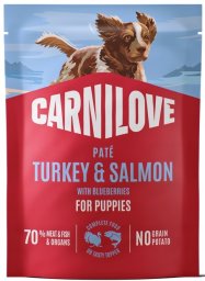 Carnilove Carnilove Dog Turkey & Salmon Puppy - indyk i łosoś saszetka 300g